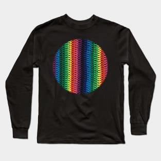 Rainbow crochet Long Sleeve T-Shirt